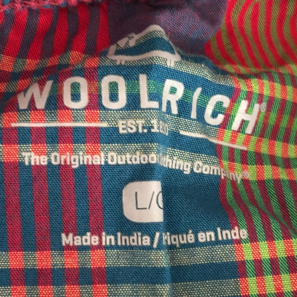 Woolrich Out In The Sticks Plaid Cotton Pajama Lounge Pant - NEW - Size Large - Picture 4 of 9